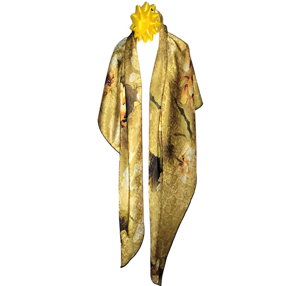 NWT Double Sided Silk Scarf 53x53 Large Square Shawl Wrap XiangYunSha 36761